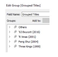 grouped titles