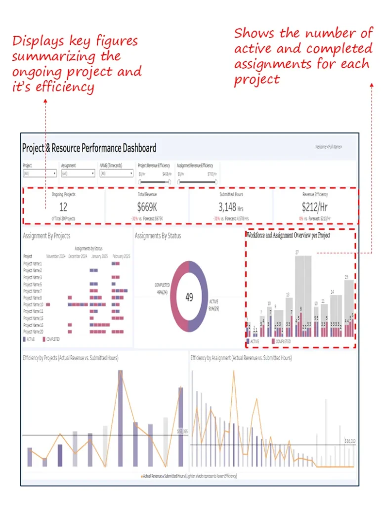 Project & Resource Performance Dashboard